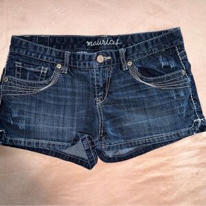 Maurices Dark Blue Jean Shorts